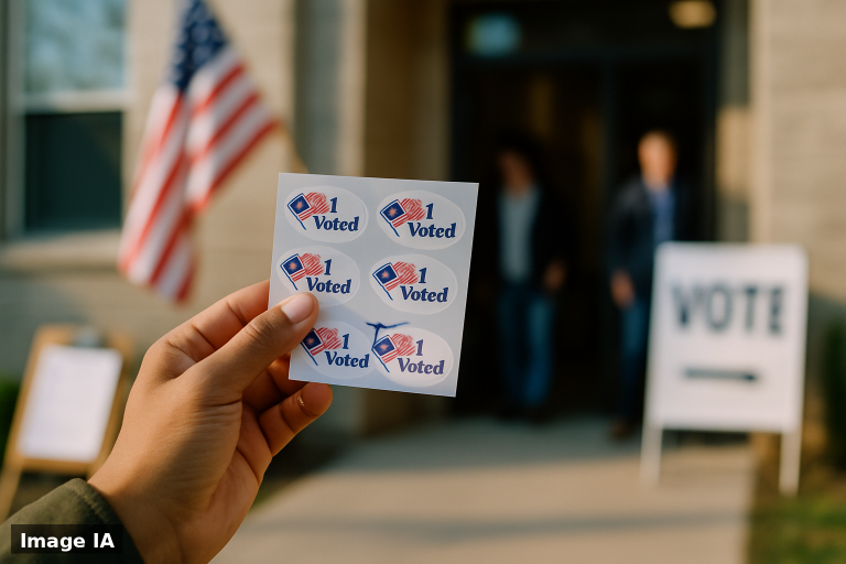 Aux États-Unis, les stickers « I Voted » deviennent des objets de collection revendus très cher en ligne
