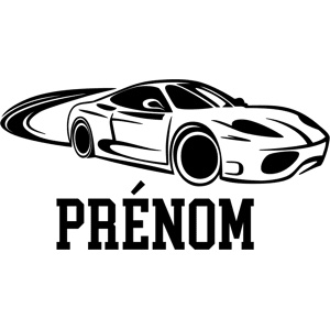 Ambiance-sticker Sticker prénom personnalisé Voiture