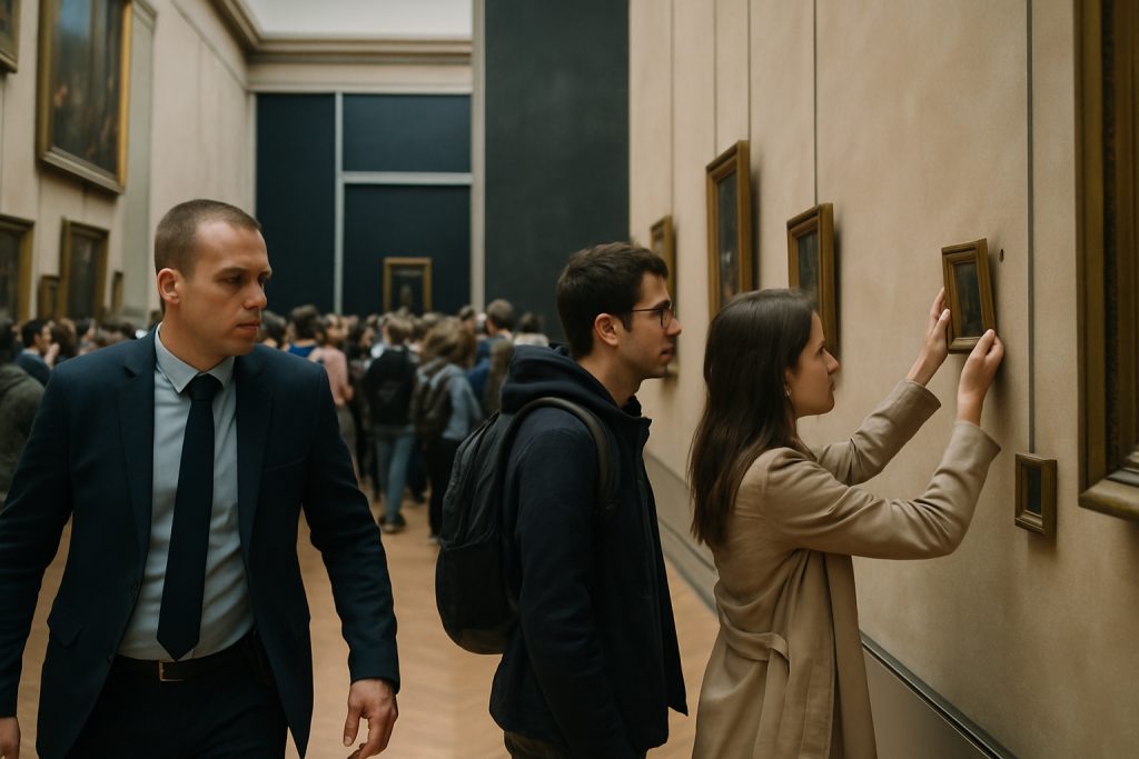 Deux Allemands interpellés au Louvre après avoir scotché deux tableaux près de la Joconde